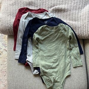 Carter's Multicolor Long Sleeve 24 Month Baby Bodysuit Set